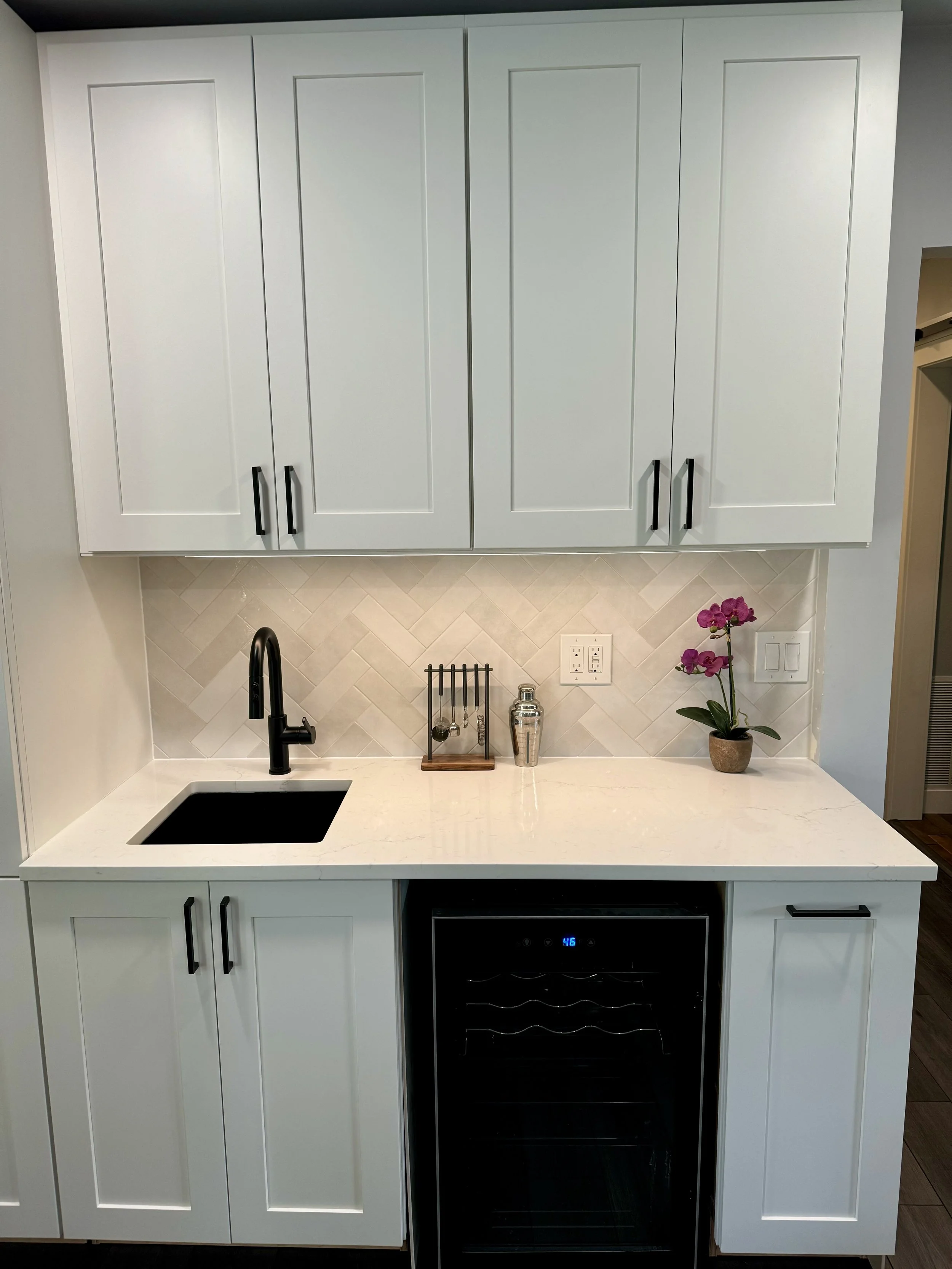 Kitchen cabinetry and countertops